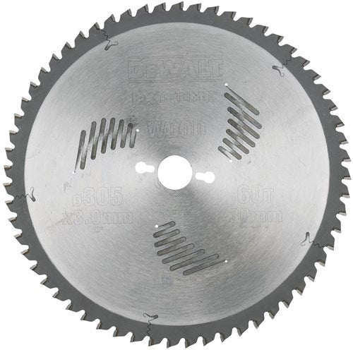 Dewalt accessoires cirkelzaagblad 305x30x60t, wisseltand, negatief 5°, kerf 3,0mm - dt4331-qz