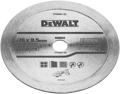 Dewalt accessoires dt20591-qz diamantblad | voor tegels | 76 x 10 mm - dt20591-qz