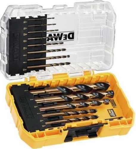 Dewalt accessoires dt70727-qz | metaalborenset | black gold | 1-8 mm | 14-delig | in casette - dt70727-qz