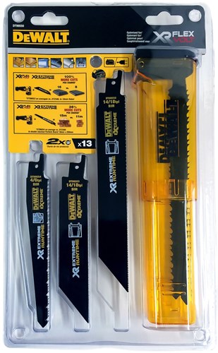 Dewalt accessoires dt99550-qz 13-delige set reciprozaagbladen - dt99550-qz