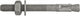 Dewalt accessoires ptb-g m12x105 doorsteekanker thermisch verzinkt (25 stuks) - dfm1150580