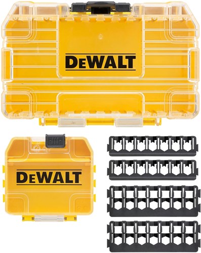 Dewalt accessoires dewalt tough case serie - kleine systeemkoffer - modulaire opslag - biedt bescherming