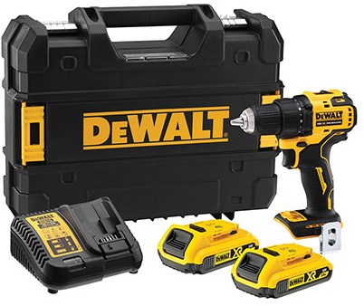 Dewalt dcd708d2t-qw schroef boormachine 18v 2.0ah li-ion | 18v (2x 2.0ah accu + lader) - dcd708d2t-qw