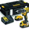 Dewalt dcd791p2-qw | xr accu schroefboormachine 18v in tstak (2x 5.0ah accu + lader) - dcd791p2-qw
