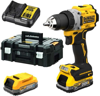 Dewalt dcd805e2t-qw - 18v xr g3 compacte schroef- klopboormachine | 2x powerstack in tstak