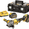 Dewalt dcg414t2-qw | xr flexvolt accu haakse slijper 54v 125mm in tstak (2x 6.0ah accu + lader) - dcg414t2-qw