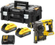 Dewalt dch273h2t-qw 18v xr li-ion brushless sds+ combihamer | 24 mm | 2 x 5,0 ah accu + lader | tstak koffer - dch273h2t-qw