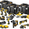 Dewalt dck1012p4t-qw | 10-delige combopack | xr 18 volt | 5,0 ah | li-ion | 4 accu's - dck1012p4t-qw