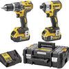 Dewalt dck266p2t accu set | dcd796 + dcf887 in t-stak koffer | 18v 5.0ah li-ion - dck266p2t-qw