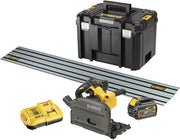 Dewalt dcs520t2r | xr flexvolt accu invalcirkelzaag 54v 165mm + geleiderail in tstak (2x 6.0ah accu + lader) - dcs520t2r-qw - afbeelding 1