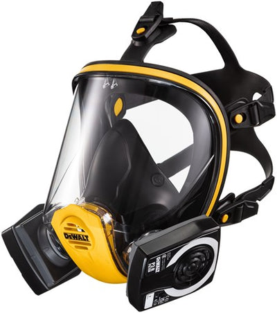 Dewalt dxir1ffmmp3 lichtgewicht herbruikbaar volgelaatsmasker met p3 filters | maat m - dxir1ffmmp3