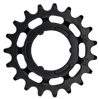 KMC tandwiel R Shimano 19T chromoly black 3 32