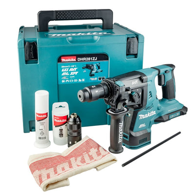 Makita dhr281zj accu boorhamer 2x18 v li-ion | sds-plus | zonder accu's en lader, in mbox - dhr281zj