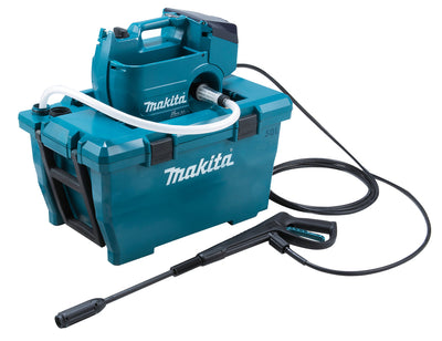 Makita dhw080zk | lxt | 2x18 v | hogedrukreiniger | 80bar | zonder accu's en lader, in koffer - dhw080zk