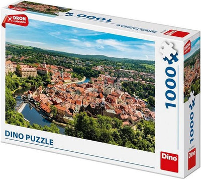 puzzel drone beeld český krumlov 1000 stukjes