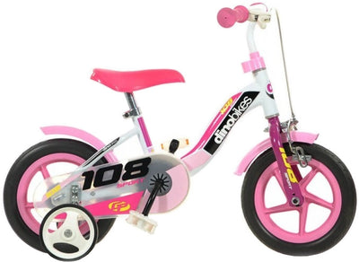 Dino 108 sport 10 inch 17 cm meisjes doortrapper roze wit