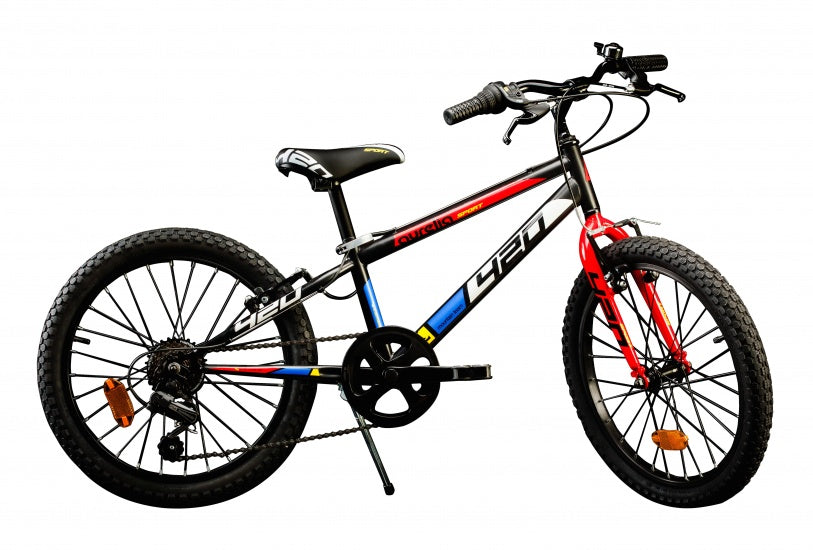 Aurelia 420 Sport 20 Inch 27 cm Jongens 6V V-Brakes Zwart