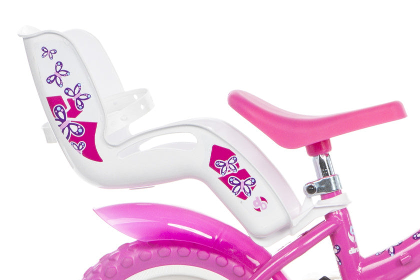 Dino flappy 12 inch 21 cm meisjes doortrapper wit roze