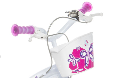 Dino flappy 16 inch 27 cm meisjes knijprem wit roze