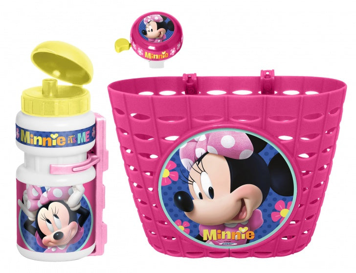 accessoiresset Minnie Mouse roze 3-delig