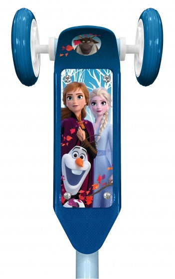 Frozen 3-wiel kinderstep voetrem meisjes blauw lichtblauw