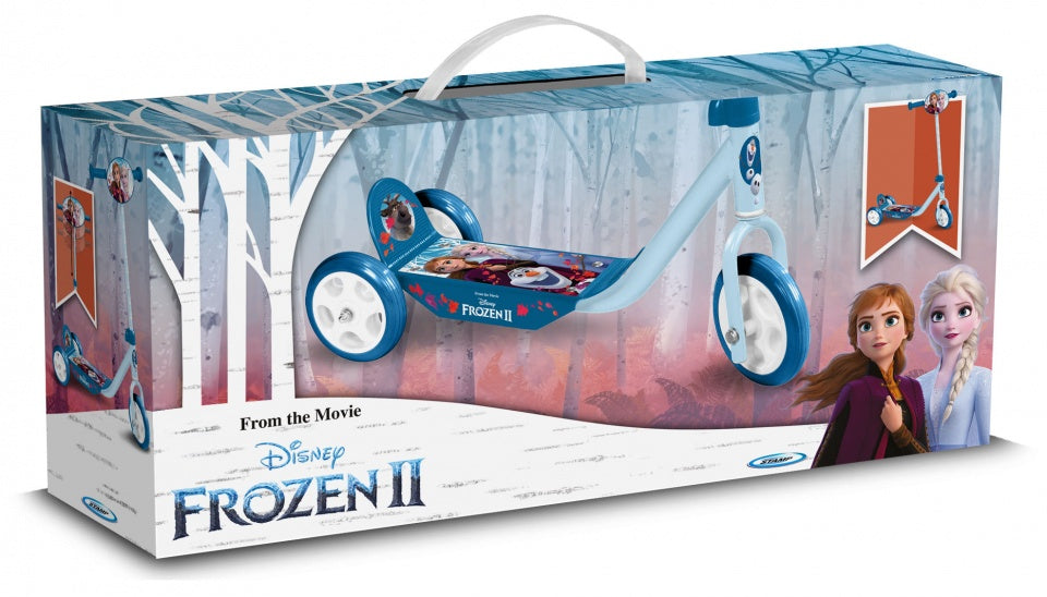 Frozen 3-wiel kinderstep voetrem meisjes blauw lichtblauw
