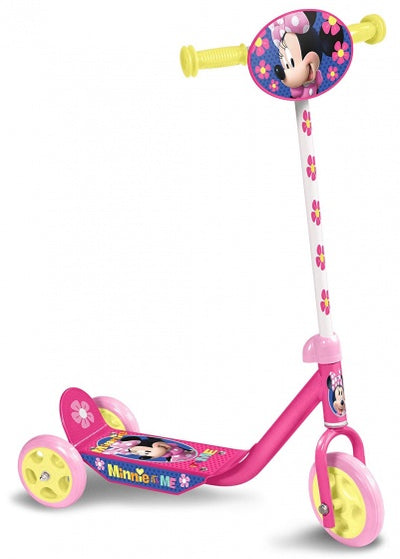 Minnie Mouse 3-wiel kinderstep voetrem meisjes roze geel