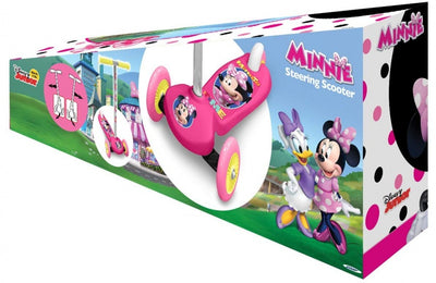 Minnie Mouse 3-wiel kinderstep voetrem meisjes roze zilver