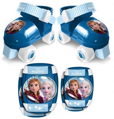 Frozen 2 rolschaatsen met bescherming meisjes blauw maat 23-27