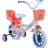 Stitch Stitch Kinderfiets Meisjes 12 inch Creme Koraal Blauw