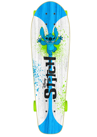 Stitch skateboard 70 x 20 cm junior wit blauw groen