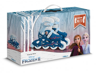 Frozen 2 inline skates hardboot wit blauw maat 30-33