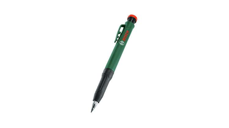 Bosch groen diepgatmarkeerpotlood + 6-delige stiftset | multicolor - 1600a033bm
