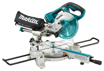Makita dls714npt2 | 2x18 v | radiaal afkortzaag | 190 mm | set | 2x accu | duolader