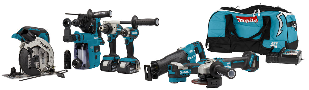 Makita dlx7020tx1 | combiset | 7 machines | 18v | 2 x 5,0ah | li-ion