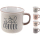 Excellent houseware beker aardewerk 285ml beker aardewerk 285ml