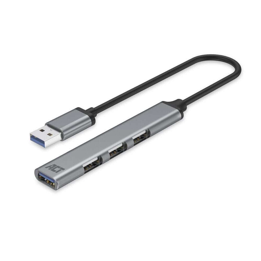 ACT Connectivity USB-A hub, 3x USB-A 2.0 en 1x USB-A 3.0