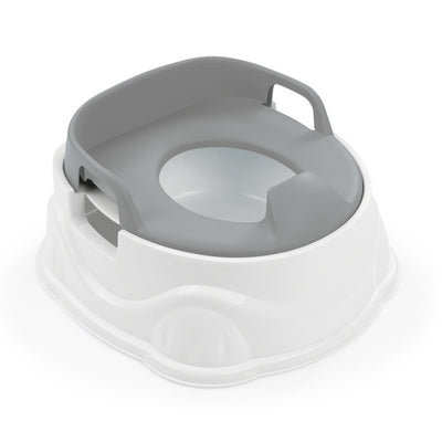 Dolu 3-in-1 educatief plaspotje met toiletverkleiner wit grijs