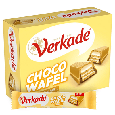 Verkade chocowafel karamel (24x 39,5g)