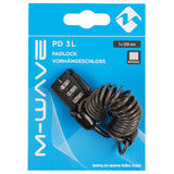 Messingschlager m-wave codeslot met kabel 3 mm. x 1200 mm. smoke - afbeelding 2
