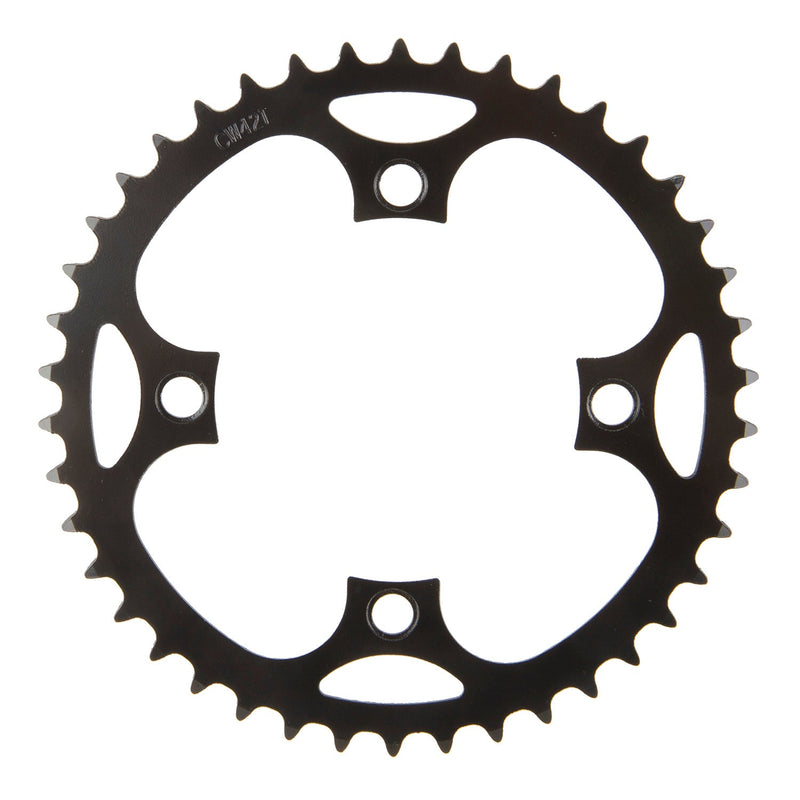 Messingschlager samox e-bike kettingblad 42t bcd 104 mm. 1 2x3 32 en 11 128 staal zwart