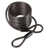 Etalagekabel 5m x 10mm met dubbele lus zwart