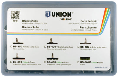 Marwi union velgremblokset bs-440 v-brake 80mm (25pr)