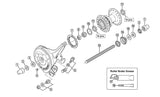 Shimano v-as conus links naafdyna rollerbrake naaf m9x11,94 - afbeelding 2