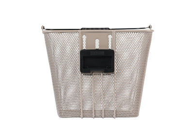 Basil b.v. fietsmand basil bilbao kf bevestiging 26 x 22 x 27 cm - nude metallic