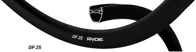 Ryde b.v. velg 28' - 14 dp25 28'-622 zwart disc 32 gaats