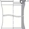 Tecora balhoofdstel zs44 28.6 zs44 30 1.1 8” zwart