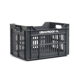fietskrat Recycled 30 liter polypropyleen asgrijs - afbeelding 1