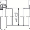 Tecora e balhoofdstel1 inch draad cartr alu 26.4 conus zilver