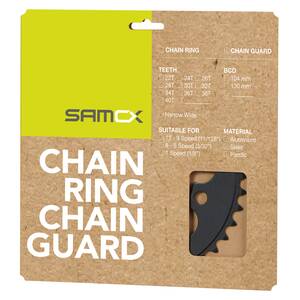 Messingschlager samox e-bike kettingblad 38t bcd 104 mm. 1 2x3 32 en 11 128 staal zwart